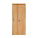 Porte Blindée Cearco Grade 4 Omega Alborán 5 Pointes Puerta Acorazada Rústica modelo Alborán Serie Omega acabado roble