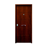 Porte Blindée Grade 3 Vérone Standard 3 Pointes Puerta Acorazada Verona B4 en acabado de madera de Palisandro