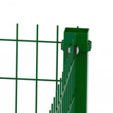 Abrazadera metalica poste hercules intermedio o esquinero SLIMFIX verde abrazadera-intermedia-verde-7