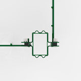 Abrazadera metalica poste hercules intermedio o esquinero SLIMFIX verde abrazadera-intermedia-verde-5