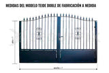 Portail de Fer Double Sur Mesure Teide puerta hierro doble teide medidas
