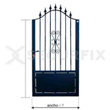 Portail de Fer Piétonnier Sur Mesure Teide puerta hierro peatonal teide medidas