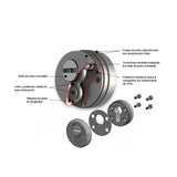 Porte Blindée Cearco Grade 4 Omega Double Caisson 4 Pointes Partes de escudo antitaladro