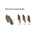 Fixe Latérale Porte Bilndée L1 Sistema de montaje de fijo lateral