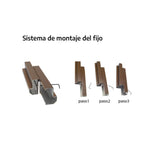 Fixe Latérale Porte Bilndée L5 Sistema de montaje del fijo L5