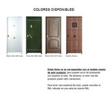 Porte Blindée Grade 3 Alborán Standard 3 Pointes Colores disponibles de puerta acorazada rústica Alborán