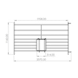 Cancilla para ovejas con paso para corderos medidas