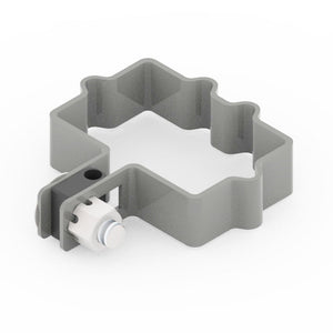 Abrazadera metalica poste hercules terminal SLIMFIX gris claro