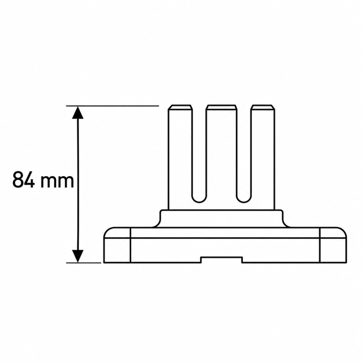 base de aluminio para postes medidas 1