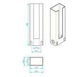 Base poste hercules inclinable terrenos con pendientes gris claro